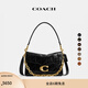 蔻馳（COACH）新款女士Chain Tabby菱格紋絎縫26號鏈條斜挎包真皮女包 B4/黑色