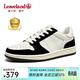 楓葉（leaveland）板鞋男女同款時(shí)尚春季新品休閑鞋情侶百搭小白鞋防滑透氣鞋子男 白黑(皮鞋碼) 42 (260mm)