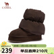 駱駝（CAMEL）火焰雪地靴女一鞋兩穿厚絨厚底保暖靴 L25W275040 咖色 39