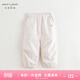 MARC&JANIE馬克珍妮男女童城市戶(hù)外軟殼工裝褲兒童加絨褲子春裝241138