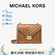 MICHAEL KORS禮物輕奢MK女包WHITNEY鏈條單肩斜挎信封包大號橡果棕