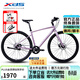 喜德盛（xds）平把公路自行車(chē)極速600禧瑪諾內三速油碟桶軸健身運動(dòng) 紫 480mm