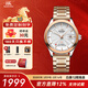 上海牌手表男士款全自動(dòng)機械18K黃金表禮物 65周年限量紀念情侶表933 【送皮表帶】玫金鋼帶男表