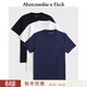Abercrombie & Fitch經(jīng)典小麋鹿圖案棉質(zhì)3件組合裝重磅短袖T恤25秋季男裝124-5044 海軍藍多色 L (180/108A)