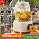利仁（Liven）養生壺花茶桶燒水壺煮茶壺玻璃2.8L帶水龍頭露營(yíng)花茶壺辦公室恒溫壺燉煮一體家用電熱水壺SH-D2855