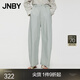 JNBY/江南布衣春夏季香蕉褲女高腰棉寬松闊腿褲顯瘦百搭通勤5O5E15280 314/淺軍綠 S
