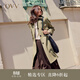 OVV秋冬熱賣(mài)女裝溫柔自然翻領(lǐng)暗門(mén)襟休閑通勤針織羊毛風(fēng)衣 卡其（凈色）A1 S