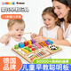 颯望德國拼裝積木蒙氏早教數字拼圖兒童玩具男女孩1-3-6歲生日禮物 【六合一】數字+形狀+釣魚(yú)+套柱+拼圖+走位珠