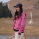 KOLON SPORT/可隆WINDFLEX輕薄軟殼夾克 劉詩詩同款 女士戶外防風耐磨外套 LKJK6MT716-MA 品紅色 S 160/84A