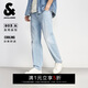 杰克·瓊斯（JACK&JONES） 2026春季款男裝潮流牛仔褲直筒百搭舒適水洗毛須褲子226132039