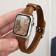 碼仕適用蘋(píng)果手表表帶女款春夏apple watch小蠻腰牛皮ultra3/iwatch s11/10/9/8/7/SE真皮淺棕38/40/41