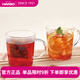 HARIO日本進(jìn)口耐熱玻璃馬克杯 花茶咖啡水杯茶杯牛奶杯2件套SRM *2 300ml