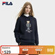 斐樂(lè ) 斐樂(lè )官方女子連帽衛衣舒適休閑小熊針織長(cháng)袖上衣 傳奇藍-NV 165/84A/M