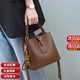 紀詩(shī)哲輕奢品牌包包女包女士單肩包斜挎水桶包送女友老婆生日禮物 咖色