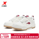 特步（XTEP）【門(mén)店同款】裂變板鞋男秋季皮面輕質(zhì)舒適休閑運動(dòng)鞋976419310037 帆白/深棗紅【女】 37