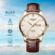 時(shí)尚系列正品男士手表全自動(dòng)機械表超薄夜光商務(wù)防水時(shí)尚瑞士男表 升級版本色白面-送皮帶