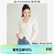 佐丹奴（Giordano）針織開(kāi)衫女小外套 純棉V領(lǐng)小衫女 外搭純色女外衣05350649