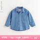 MARC&JANIE馬克珍妮男童舒適百搭牛仔襯衫兒童純棉襯衣2025年春裝250106