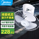 美的（Midea） 頂扇樓頂扇吸頂扇家用學(xué)校宿舍電風(fēng)扇搖頭吊頂工業(yè)大風(fēng)力節能壁扇吊扇工程扇 FD40-11A帶調速器（1臺裝）