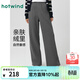 熱風(fēng)（Hotwind）【商場(chǎng)同款】休閑衛褲女春秋新款寬松顯瘦休閑褲抽繩運動(dòng)褲直筒褲 09灰色（加絨直筒褲）F28W25405 S