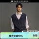 GIORDANO CONCEPTS 2026春季新款男女同款純棉扭花美式學(xué)院風(fēng)V領(lǐng)針織馬甲12055603