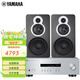 雅馬哈（YAMAHA）R-S202 A-S501 HIFI高保真立體聲專(zhuān)業(yè)音響套裝 發(fā)燒級 家用音響書(shū)架音響HIFI音響無(wú)線(xiàn)藍牙高保真 天逸童笛C8+雅馬哈R-S202
