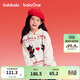 巴拉巴拉【balaOne】童裝女童套頭針織毛衫甜美紅色新年拜年服毛衣