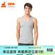 銅牛內衣 四季常規基礎打底衫汗衫 男 棉質(zhì) 羅紋工字運動(dòng)背心NB005 10花灰 2XL (180/105)