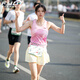 FYUT戶(hù)外跑步運動(dòng)背心女輕薄透氣2026春夏款跑步馬拉松速干排汗衫上衣 櫻花粉 S