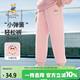 Classic Teddy精典泰迪童裝女童褲子兒童衛褲中大童休閑百搭運動(dòng)長(cháng)褲 淺粉 140