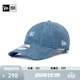 NEW ERA紐亦華MLB軟頂棒球帽NY小標刺繡牛仔彎檐940/920/CC 13094673-藍色 OSFM