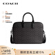 蔻馳（COACH）【品牌直供】男士老花輕奢公文包電腦包手提包禮物送男友生日禮物 炭灰色老花CV955 R8E