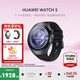 華為Watch5【咨詢(xún)領(lǐng)大額券】智能運動(dòng)健康手表X-TAP智感窗鴻蒙AI手勢操控eSIM獨立通信導航智慧控車(chē) 46mm蒼穹黑（黑色氟膠表帶）