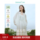 茵曼（INMAN）章若楠同款歐若風(fēng)天絲薄開(kāi)衫女裝襯衫2026夏季新品長(cháng)袖襯衣 多扣款明亮白-18424138 M