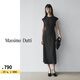 Massimo Dutti新季特惠2026女裝法式極簡(jiǎn)風(fēng)垂感飄逸短袖連衣裙06642508 黑色 M (170/88A)