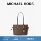 MICHAEL KORS邁克高仕 MK Jet Set Travel 超小號迷你手提菜籃子托特包女包 深棕色 200 小號