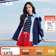 FILA 楊冪同款斐樂(lè )官方女裝梭織外套2026夏新款時(shí)尚休閑連帽風(fēng)衣夾克 藏煙藍-DB S 160/80A/S