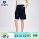Navigare意大利小帆船西裝短褲女士夏季休閑褲時(shí)尚五分褲通勤氣質(zhì)中褲子女 海軍藍 L