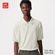 優(yōu)衣庫男裝女裝可機洗針織polo衫/短袖26春夏新款481725 30 淺米色 M