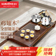 金灶（KAMJOVE）自動(dòng)上水整套茶具套裝 雞翅木實(shí)木茶盤(pán)功夫茶臺茶海電熱茶爐K-185 搭配K9 陶瓷茶具 茶渣桶