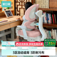 黑白調G6Pro兒童學(xué)習椅寫(xiě)字椅子靠背椅家用書(shū)桌椅學(xué)生椅升降學(xué)生書(shū)桌椅 G6Pro灰【3區自動(dòng)追背】+椅套粉