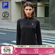 FILA 斐樂(lè )官方女子針織長(cháng)袖衫2025冬季健身運動(dòng)加絨半拉鏈長(cháng)T