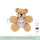 尤目 樂(lè )園系列植絨小熊花朵寶石發(fā)夾發(fā)卡bb夾38節生日禮物送女友 淺駝色 右