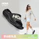 HOKA男女款夏季運動(dòng)拖鞋ORA ATHLETIC SLIDE休閑舒適輕便耐磨新款 黑色/白色 40