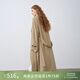 自巧巧裁小個(gè)子交疊領(lǐng)一?？凼昭L(fēng)衣女連肩袖外套2026春季新品 卡其色長(cháng)款 XXS （尺碼：1）