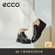 愛(ài)步（ECCO）一腳蹬皮鞋 男士休閑皮鞋樂(lè )福鞋舒適休閑鞋婚鞋 雅仕207144 黑色20714401001 41