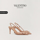華倫天奴VALENTINO[禮物]女士 VLOGO SIGNATURE 漆皮高跟鞋 肉桂粉色（建議選小半碼） 34.5