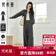 梵希蔓今年流行漂亮套裝女春季新款休閑外套褲子簡(jiǎn)約兩件套 深灰色 L
