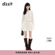 DZZIT地素針織衫冬季小香風(fēng)金蔥短款開(kāi)衫上衣女3J4E5709B 米白色 S