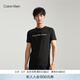 Calvin KleinJeans夏季男女情侶中性休閑年輕多色ck印花修身打底短袖T恤上衣